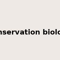 conservation biology是什么意思