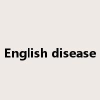 English disease是什么意思