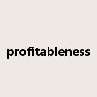 profitableness是什么意思