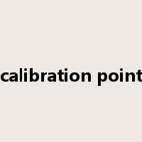 calibration point是什么意思