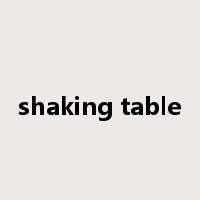 shaking table是什么意思