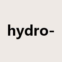 hydro-是什么意思