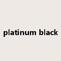 platinum black是什么意思