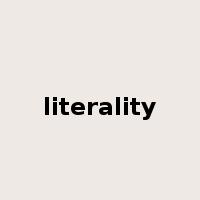 literality是什么意思