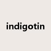 indigotin是什么意思