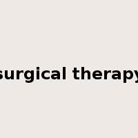 surgical therapy是什么意思