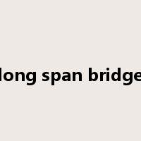 long span bridge是什么意思