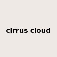 cirrus cloud是什么意思