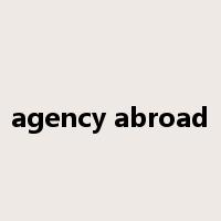 agency abroad是什么意思