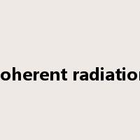 coherent radiation是什么意思