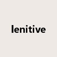 lenitive是什么意思