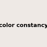 color constancy是什么意思