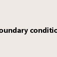 boundary condition是什么意思