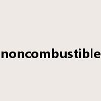 noncombustible是什么意思