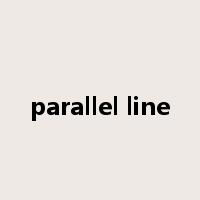 parallel line是什么意思