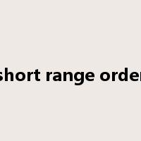 short range order是什么意思