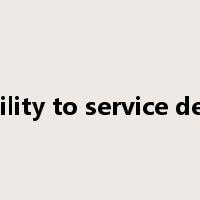 ability to service debt是什么意思