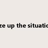 size up the situation是什么意思