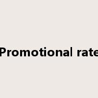 Promotional rate是什么意思