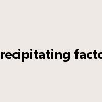 precipitating factor是什么意思