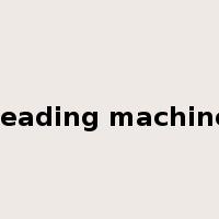 reading machine是什么意思