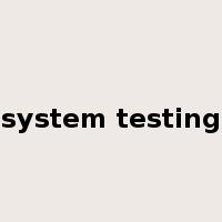 system testing是什么意思