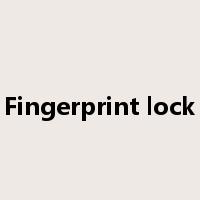 Fingerprint lock是什么意思