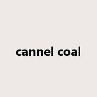 cannel coal是什么意思