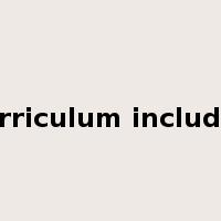 curriculum included是什么意思
