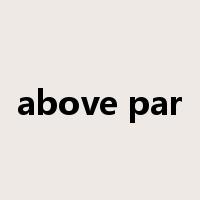 above par是什么意思