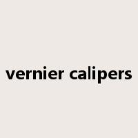 vernier calipers是什么意思