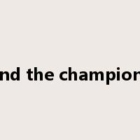 defend the championship是什么意思