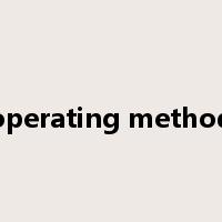 operating method是什么意思