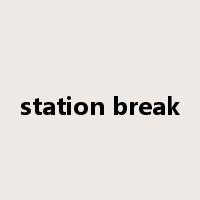 station break是什么意思