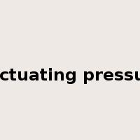 fluctuating pressure是什么意思