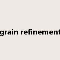 grain refinement是什么意思
