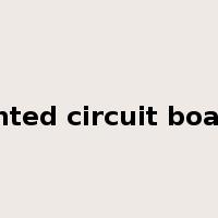 printed circuit boards是什么意思