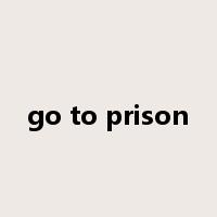 go to prison是什么意思
