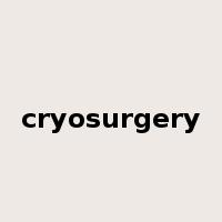 cryosurgery是什么意思