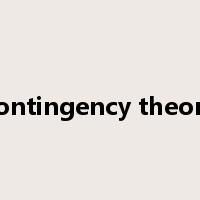 contingency theory是什么意思