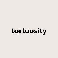 tortuosity是什么意思