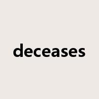 deceases是什么意思