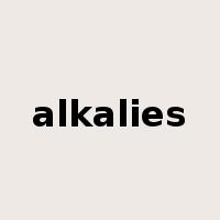alkalies是什么意思