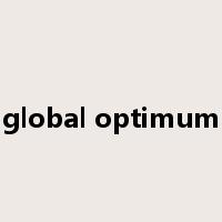 global optimum是什么意思