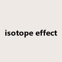isotope effect是什么意思