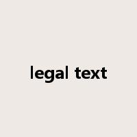 legal text是什么意思