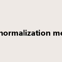 area normalization method是什么意思
