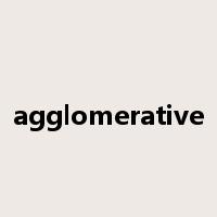 agglomerative是什么意思