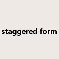 staggered form是什么意思