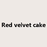 Red velvet cake是什么意思